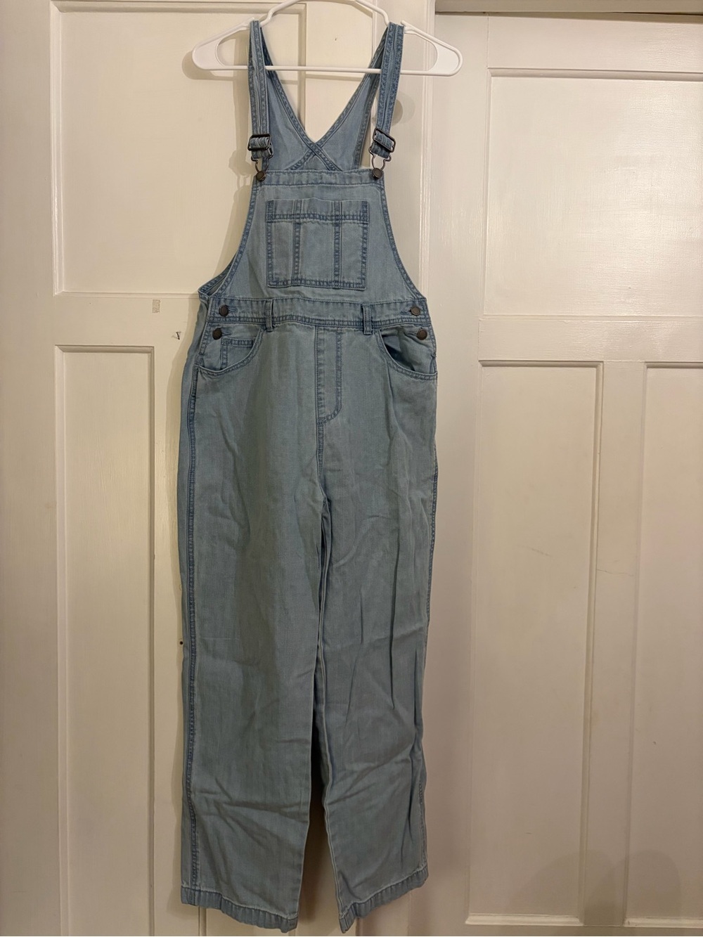 Universal Thread Light Wash Denim Overalls